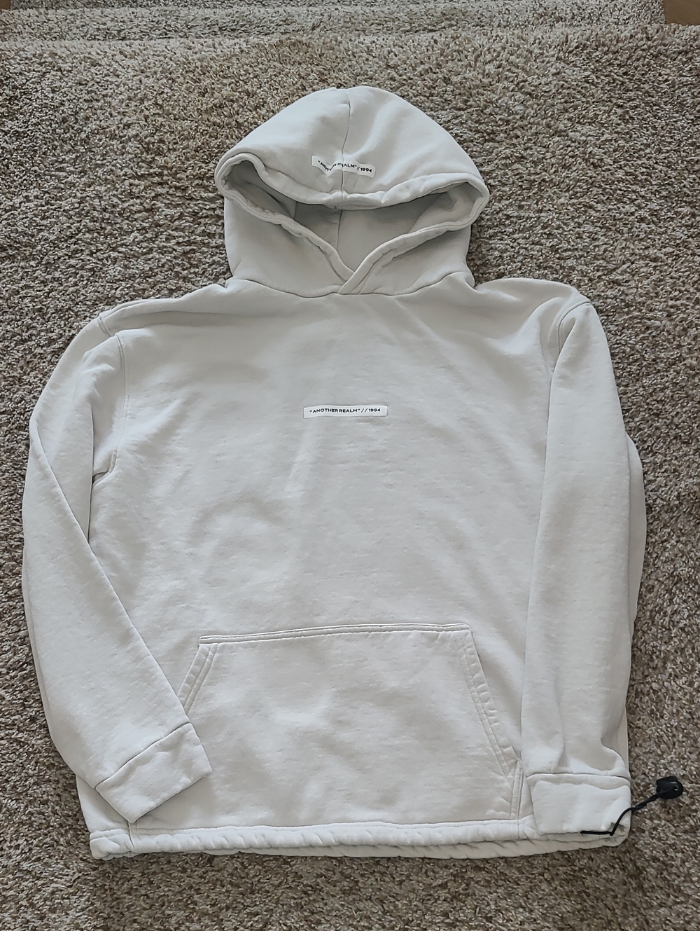 Topman Cream Pullover Hoodie with Minimal Logo